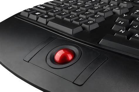 2.4 GHz Wireless Ergonomic Trackball Keyboard - UK Adesso