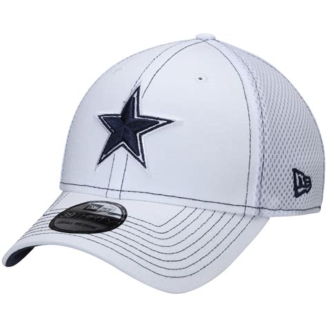 Dallas Cowboys New Era Team Turn Neo 39THIRTY Flex Hat - White