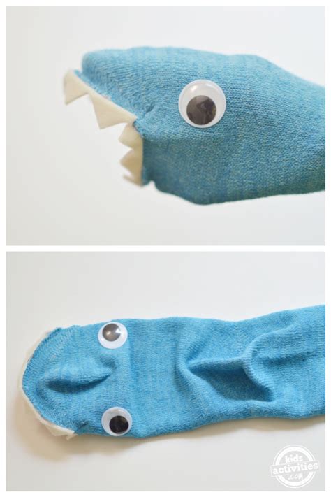 Make a No-Sew Silly Shark Sock Puppet | Kids Activities Blog