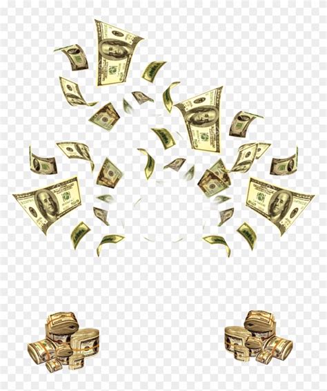 Money Flying Cash Clip Art , Png Download, Transparent Png - 1368x1571(#1867793) - PngFind