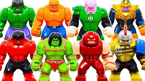 Lego Avengers Hulk Smash Toys Collection War ! The Bad Guys Racing are ...