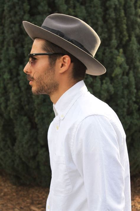 This grey wide-brim fedora is LITERALLY the perfect staple for any man's wardrobe. | Hats for ...