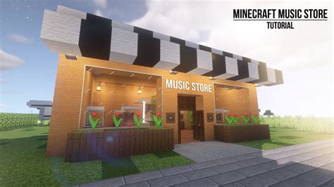 Minecraft music store - tutorial build - YouTube