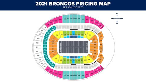 Denver Bronco Stadium Seating Chart