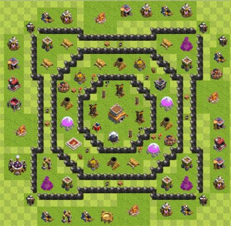 Xaon Solo Technologies: Clash Of Clan Town Hall 8 War , Farming , Hybrid , Trophy Bases Layout