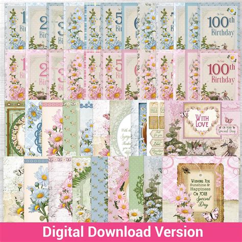 Daisy Dreams Topper and Milestones Cardmaking Digital Download FB2402