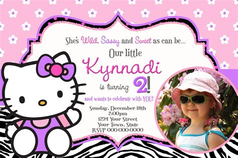 Hello Kitty Birthday Invitation Ideas