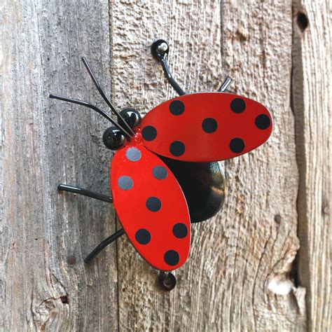 Flying Ladybug Garden Décor For Fences or Walls – PracticalArt