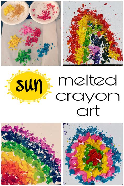 Melted Crayon Art Ideas for Kids