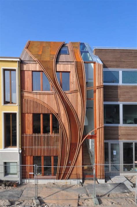 Modern Townhouse Designs With Facades In Art Nouveau Style - DigsDigs