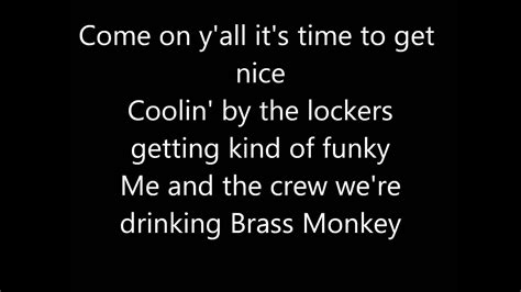 Beastie Boys- Brass Monkey Lyrics Chords - Chordify