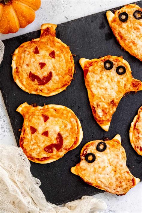 Easy Peasy Mini Halloween Pizza | Wholefully