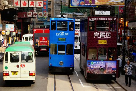 Free Images : traffic, street, public transport, bus, boats, publictransport, trains, hongkong ...