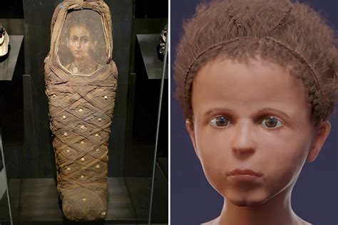 Face of Egyptian mummy who died 2,000 years ago revealed as boy of 3 or 4 after digital ...