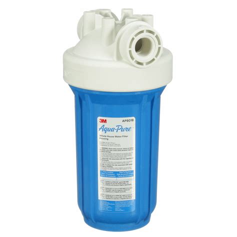 3M AQUA-PURE Single Cartridge Water Filter Housing, Polypropylene, 1 in ...