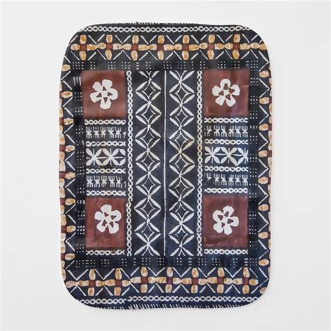 Fiji Tapa Cloth Print Burp Cloth | Zazzle.com