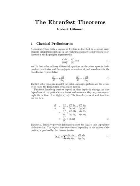 Ehrenfest theorem proof | Hamiltonian Mechanics | Condensed Matter Physics