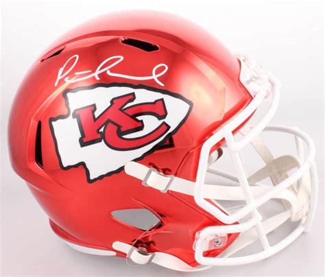 Patrick Mahomes Signed Kansas City Chiefs Custom Chrome Full-Size Speed Helmet (JSA COA ...