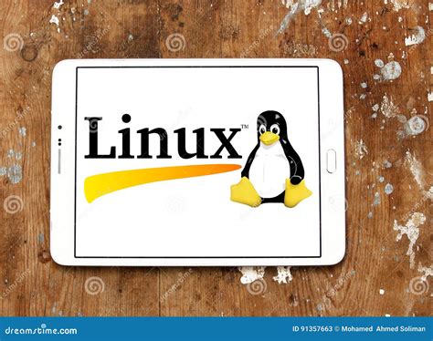 Linux Operating System Logo Editorial Stock Photo - Image of macos, brand: 91357663