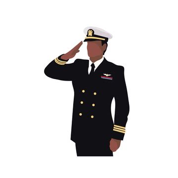 Soldier Saluting Vector PNG Images, Army Soldier Saluting Position Vector Illustration, Police ...