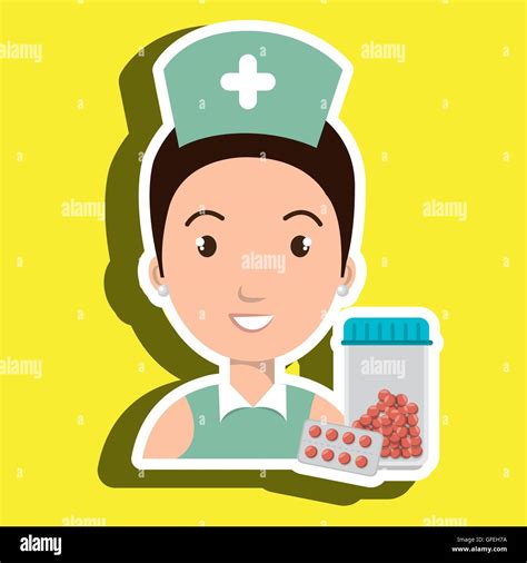 nurse medical uniform woman Stock Vector Image & Art - Alamy