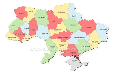 Ukraine Political Map