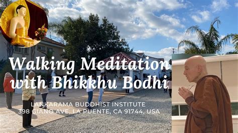 Walking Meditation with Bhikkhu Bodhi - YouTube