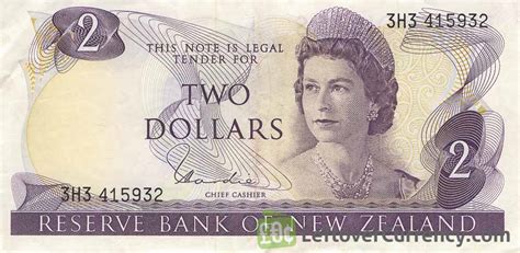 2 New Zealand Dollars series 1967 - Exchange yours for cash