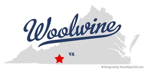 Map of Woolwine, VA, Virginia