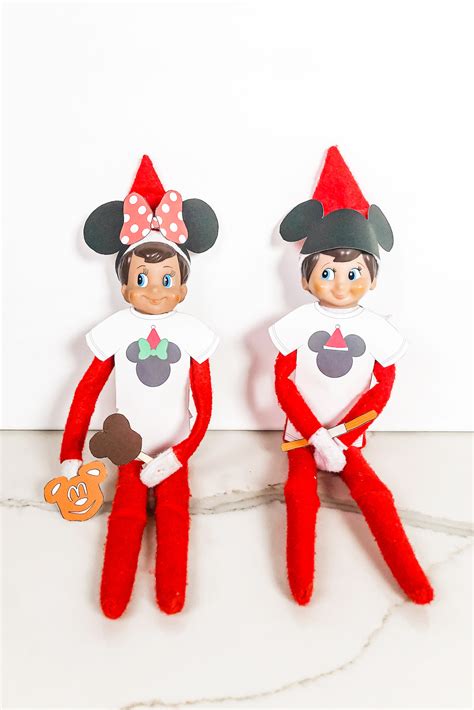 Free Elf on the Shelf Mouse Ears & Snacks Printables