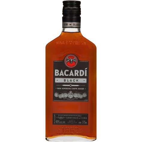 Bacardi Dark Rum Bacardi Rum Premium Black 80 375 ml - Applejack