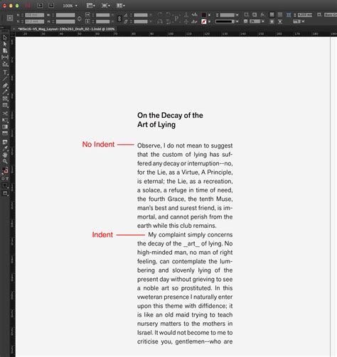 typesetting - Adobe InDesign: Avoiding first line indent of the first paragraph (via Paragraph ...