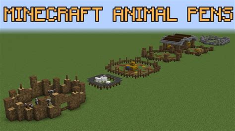 Minecraft Animal Pen Ideas! - YouTube