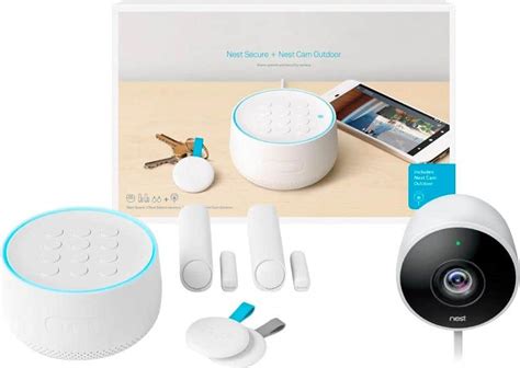 Best Buy: Google Nest Secure Alarm System with Nest Cam Outdoor White ...