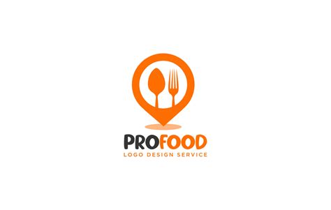 Online food app icon or food shop location logo also online restaurant location template ...