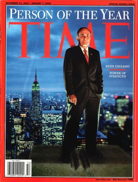 Time names Rudy Giuliani its "Person of the Year" [20YA - Dec 31] : r/TwentyYearsAgo