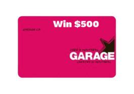 Garage Clothing Contest - Enter to Win Free Clothing & Gift Cards