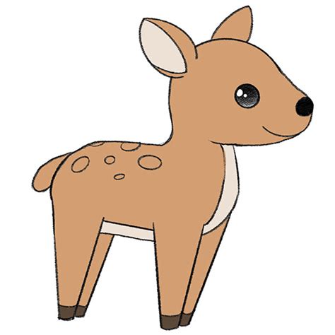 How to Draw a Deer - Easy Drawing Tutorial For Kids