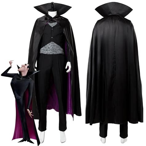 Hotel Transylvania 3: Summer Vacation Dracula Cosplay Costume Adult Men Black Outfit Halloween ...