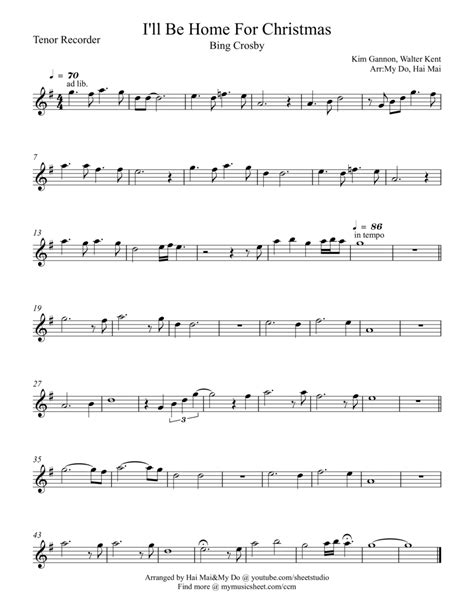 I'll Be Home For Christmas Sheet Music | Rascal Flatts | Tenor Sax Solo