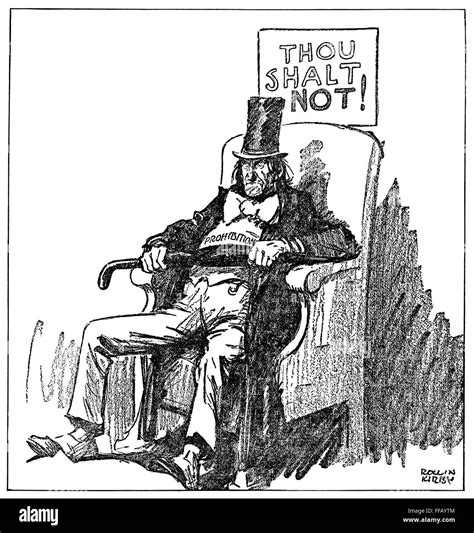 PROHIBITION CARTOON, 1920s. /nMr. Dry, the austere spirit of Prohibition personified in a ...