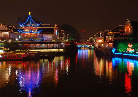 Confucius temple at night, Nanjing Nanjing, Places Ive Been, Travel Guide, Sydney Opera House ...