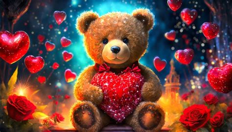 Valentine's Day, Teddy Bear, Heart Free Stock Photo - Public Domain ...