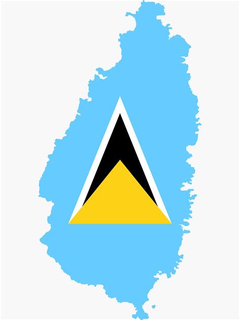 "Flag of Saint Lucia" Sticker for Sale by national-flags | Redbubble