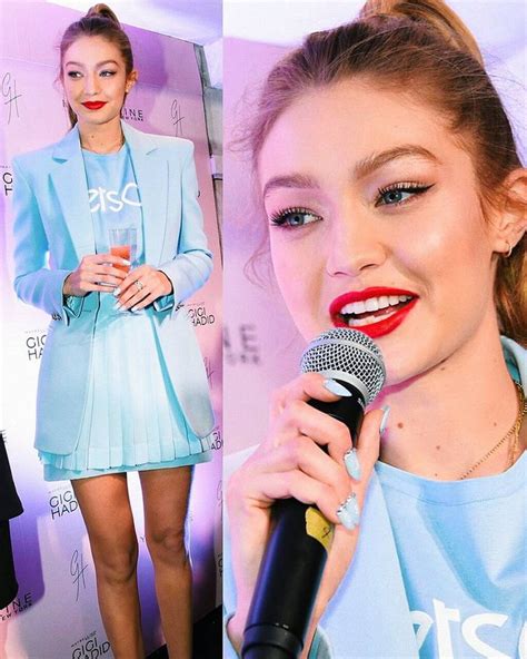 January 26: #Gigihadid at the #GigixMaybelline Launch Party in Tokyo | Gigi hadid outfits, Gigi ...