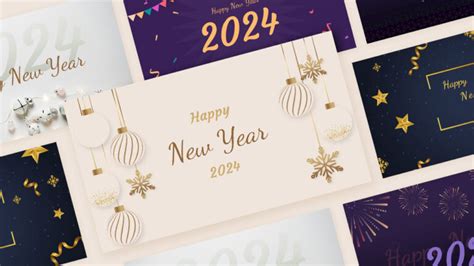 Free 2024 New Year Wishes Template PowerPoint & Google Slides