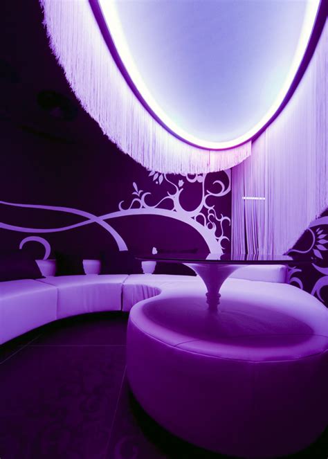 Beauty Houses: Purple Cafe Interior Designs Ideas