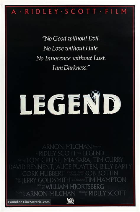 Legend (1985) movie poster