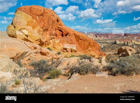 Valley of Fire, Nevada. Rainbow Vista Stock Photo - Alamy