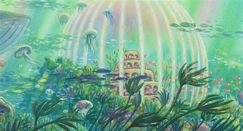 Ifa on Twitter: "underwater wallpaper material from ponyo hhhhh 💚💛 ...